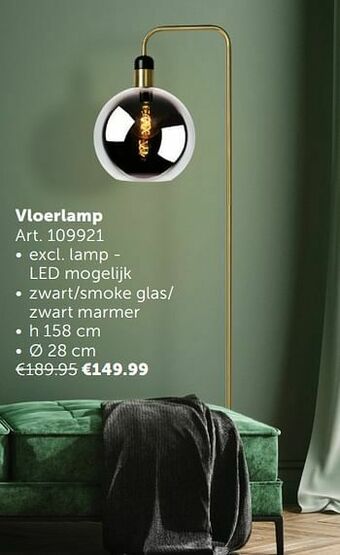 Zelfbouwmarkt Vloerlamp aanbieding