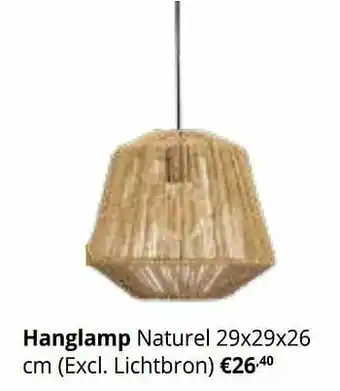 YGO Hanglamp naturel aanbieding