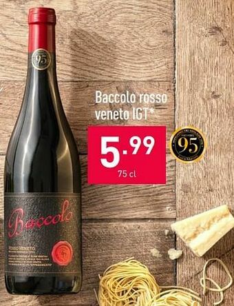ALDI Baccolo rosso veneto igt aanbieding