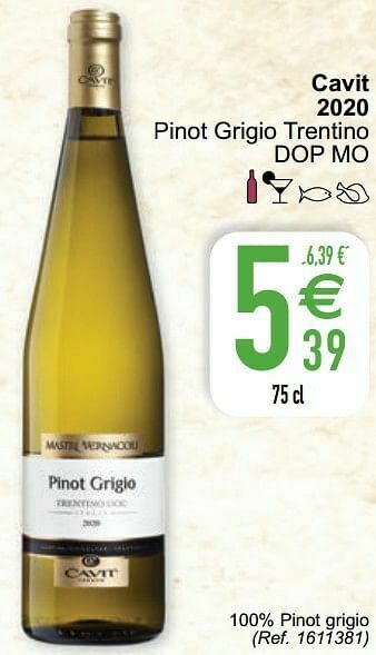 Cora Cavit 2020 pinot grigio trentino dop mo aanbieding