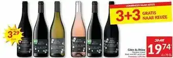 Intermarché Côtes du rhône théodore grasset rood rood bio wit of rosé aanbieding
