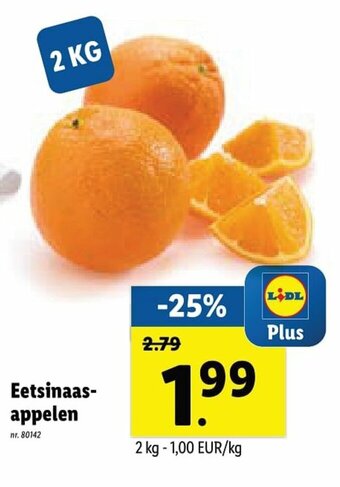Lidl Eetsinaasappelen aanbieding