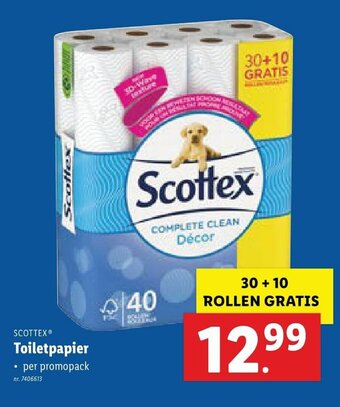 Lidl Scottex Toiletpapier aanbieding