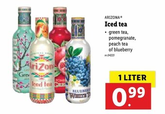 Lidl Arizona Iced tea aanbieding