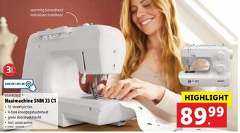 Lidl Silvercrest Naaimachine SNM 33 C1 aanbieding