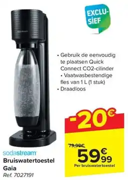 Carrefour Bruiswatertoestel Gaia aanbieding