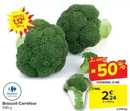 Carrefour Broccoli 2 x 500g aanbieding