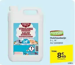 Carrefour Huishoudazijn Per bus 5 L aanbieding