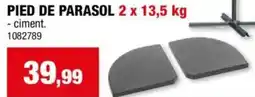 Hubo PIED DE PARASOL 2 x 13,5 kg aanbieding