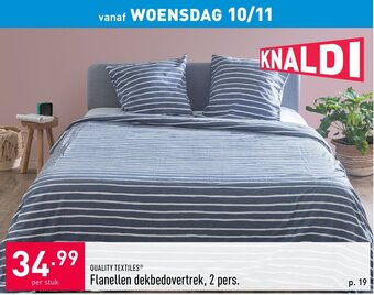 ALDI Quality Textiles Dekbedovertrek 2 pers. aanbieding