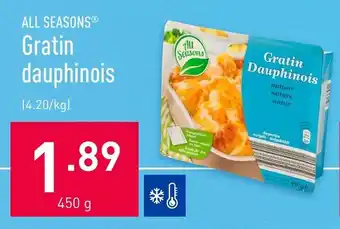 ALDI All Seasons Gratin dauphinois 450g aanbieding