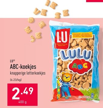 ALDI LU ABC-koekjes 400g aanbieding