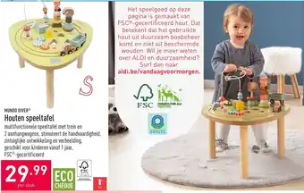 ALDI Mundo Diver Houten speeltafel aanbieding