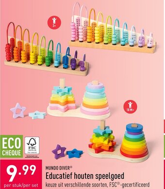 ALDI Mundo Diver Educatief houten speelgoed aanbieding