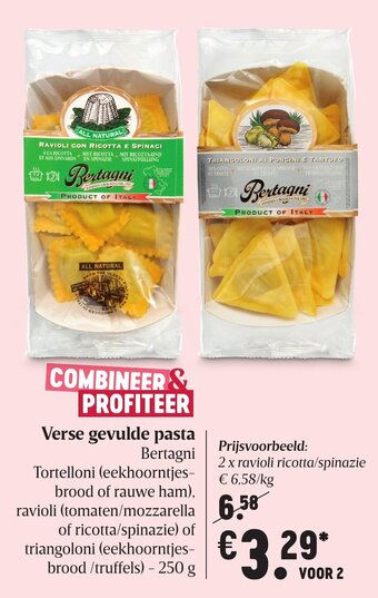 Delhaize Verse gevulde pasta aanbieding