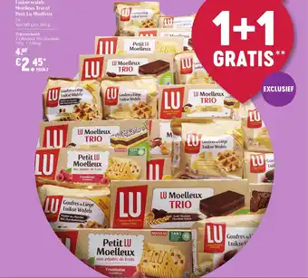 Delhaize Luikse wafels, Molleux Trio of Petit Lu Mloelleux aanbieding