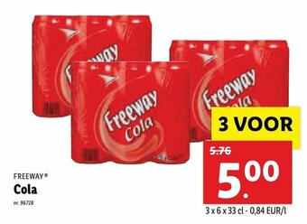 Lidl Freeway Cola aanbieding