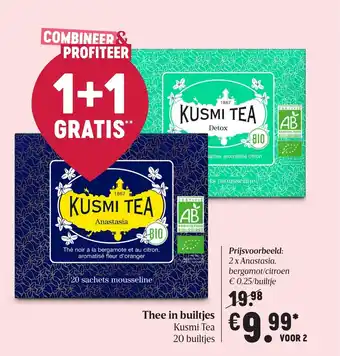 Delhaize Thee in builtjes aanbieding