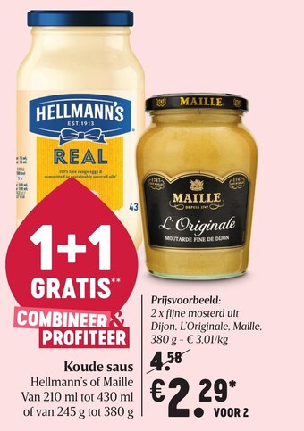 Delhaize Koude saus aanbieding