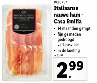Deluxe Italiaanse rauwe ham Casa Emilia