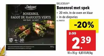 Delicieux Bonenrol met spek