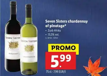 Seven Sisters chardonnay of pinotage