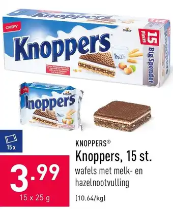 ALDI Knoppers 15x25g aanbieding