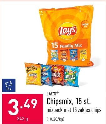 ALDI Lay's Chipsmix 342g aanbieding