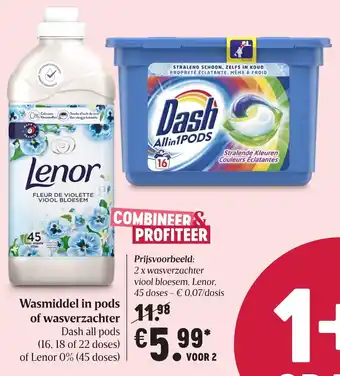 Delhaize Wamiddel in pods of wasverzachter aanbieding
