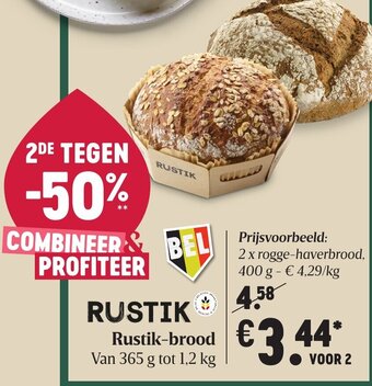 Delhaize Rustik-brood aanbieding