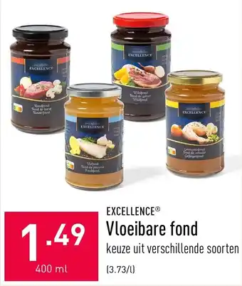 ALDI Excellence Vloeibare fond 400ml aanbieding
