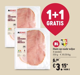 Delhaize Ham op oude wijze aanbieding
