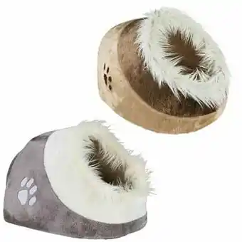 Zooplus - L 41 x B 35 x H 26 cm - Beige / Bruin - Trixie Kattenmand Holletje aanbieding