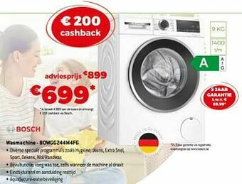Exellent Bosch wasmachine - bowgg244m4fg aanbieding