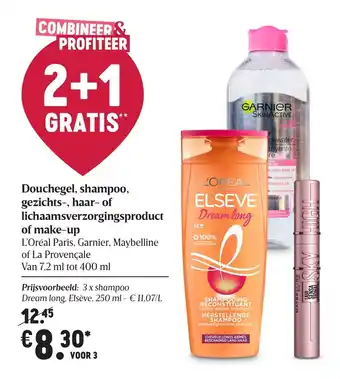 Douchegel, shampoo, gezichts-, haar- of lichaamsverzorgingsproduct of make-up