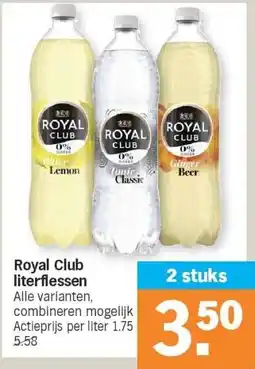 Albert Heijn Royal Club literflessen aanbieding