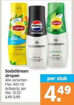 Albert Heijn SodaStream siropen aanbieding