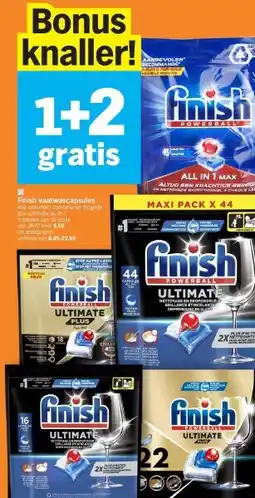 Albert Heijn Finish vaatwascapsules aanbieding