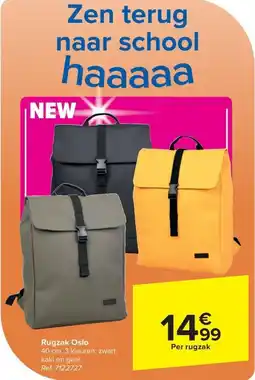 Carrefour Rugzak Oslo Per rugzak aanbieding