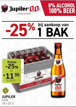 BelBev JUPILER 0,0% 24 X 25 CL aanbieding