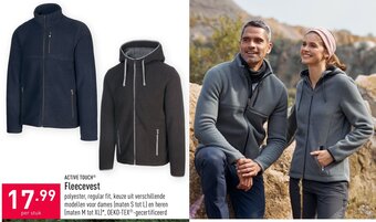 ALDI Active Touch Fleecevest aanbieding