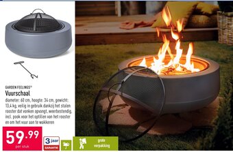 ALDI Garden Feelings Vuurschaal aanbieding