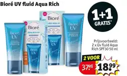 Kruidvat Bioré UV fluid Aqua Rich aanbieding
