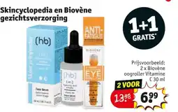 Kruidvat Skincyclopedia en Biovène gezichtsverzorging aanbieding