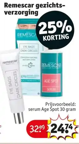 Kruidvat Remescar gezichtsverzorging aanbieding