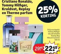 Kruidvat Cristiano Ronaldo, Tommy Hilfiger, Kruidvat, Replay en Therme parfum aanbieding