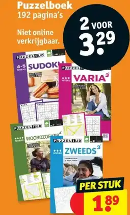Kruidvat Puzzelboek aanbieding