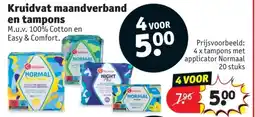 Kruidvat Kruidvat maandverband en tampons aanbieding