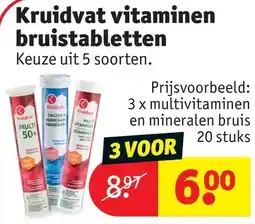 Kruidvat Kruidvat vitaminen bruistabletten aanbieding