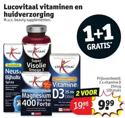 Kruidvat Lucovitaal vitaminen en huidverzorging aanbieding